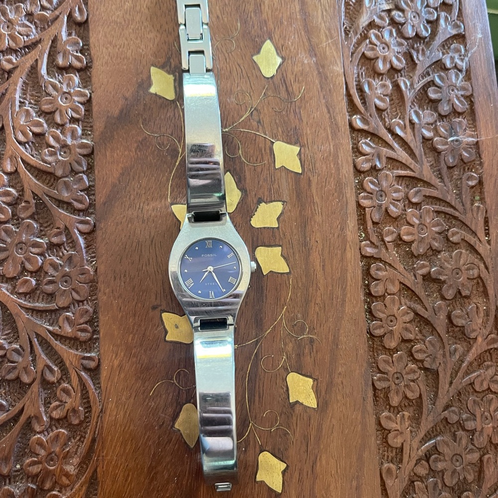 Fossil steel watch